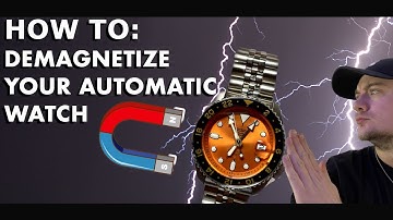 How to DEMAGNETIZE an automatic watch - an easy fix for watches suddenly running way too fast!