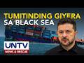 Barko ng Russia, tinamaan ng sea drones ng Ukraine sa Black Sea; 17 crew, ligtas