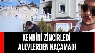Kendi̇ni̇ Zi̇nci̇rledi̇ Alevlerden Kaçamadi