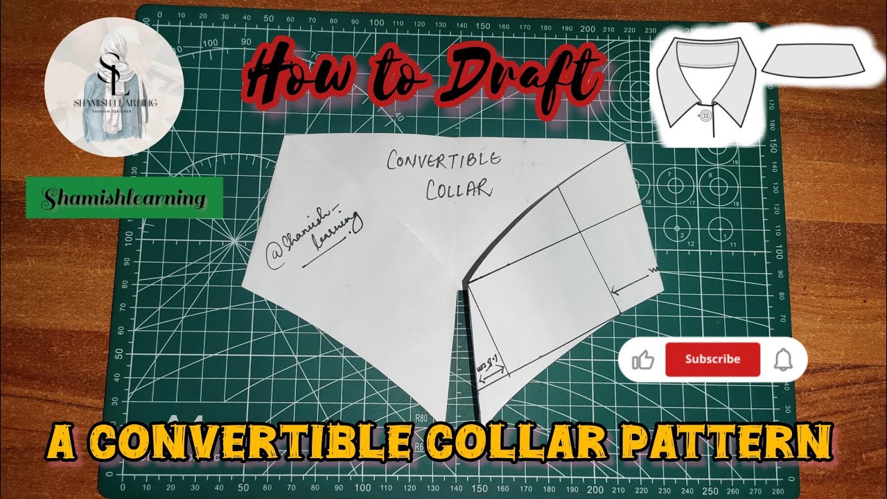 How to Draft a Perfect Convertible Collar Pattern | Easy Step-by-Step ...