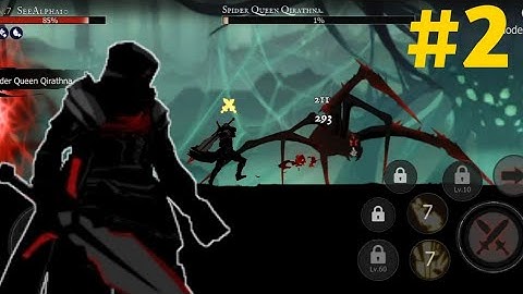 Spider boss kill shadow of death gameplay part 2(Android, ios)