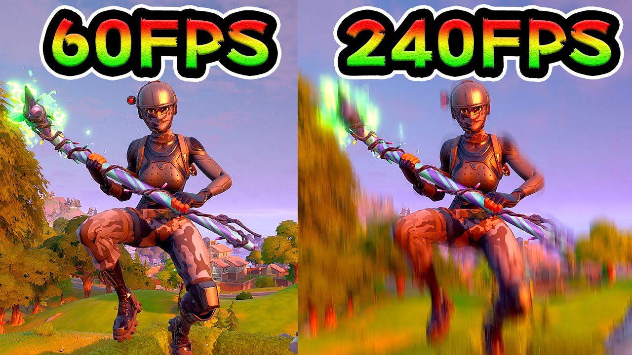 240hzモニターがヌルヌルすぎる 60hzと比較してみた Fortnite Youtube