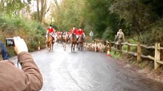 The annual day Boxing Day Hunt prepares to hunt down some foxes. Fi...