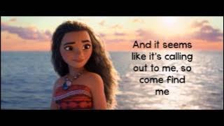 Moana How Far I'll Go Lyrics Auli'i Cravalho