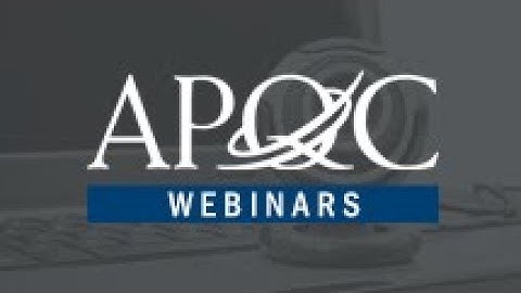 April 2020 APQC Orientation