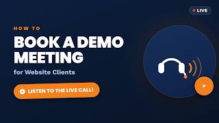 Live Call! How to Book a Demo for a Website Client