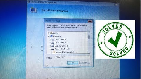 Setup Can’t Find Office 2007 not installing