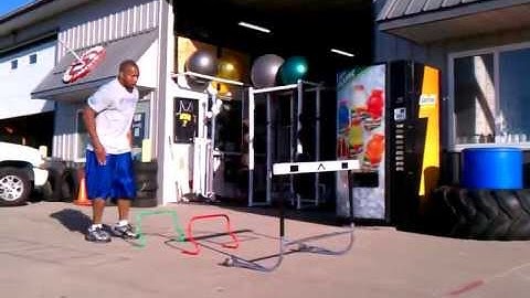 multi-response plyometric drill Hurdle Hops