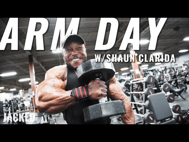 Bodybuilder Shaun Clarida Shows Off His Extremely Pumped-Up Arms