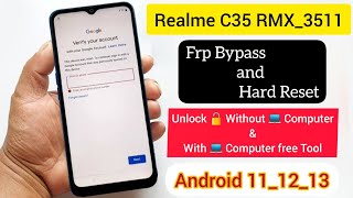 Realme c35 frp bypass lock screen trick not working solution by samfw tool and hard reset