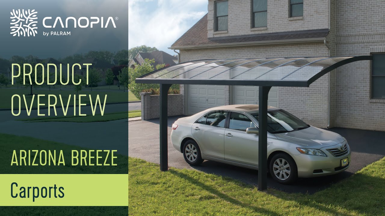 DIY Carport Kit Arizona 5000 Breeze | Palram - Canopia - YouTube