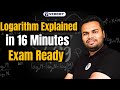 Logarithm Explained in 16 Minutes | Exam Ready | Er. Prashant Gupta  #vedemy #logarithm #mathematics