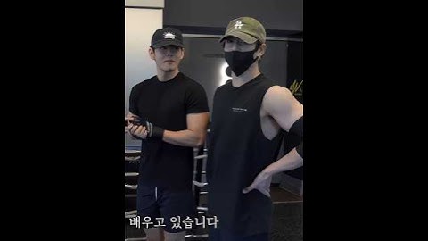 taehyung and jungkook at gym today😩🖤#taekook#jungkook#taehyung#armyblinkvideo#bts