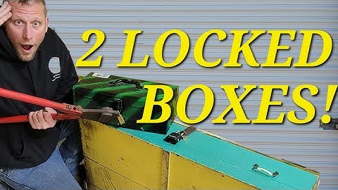Owner left 2 LOCKED BOXES in abandon storage unit, I can