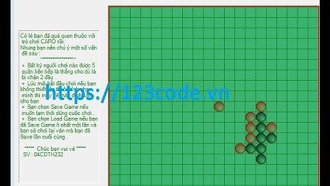Code game cờ caro c# tải miễn phí tại 123code vn