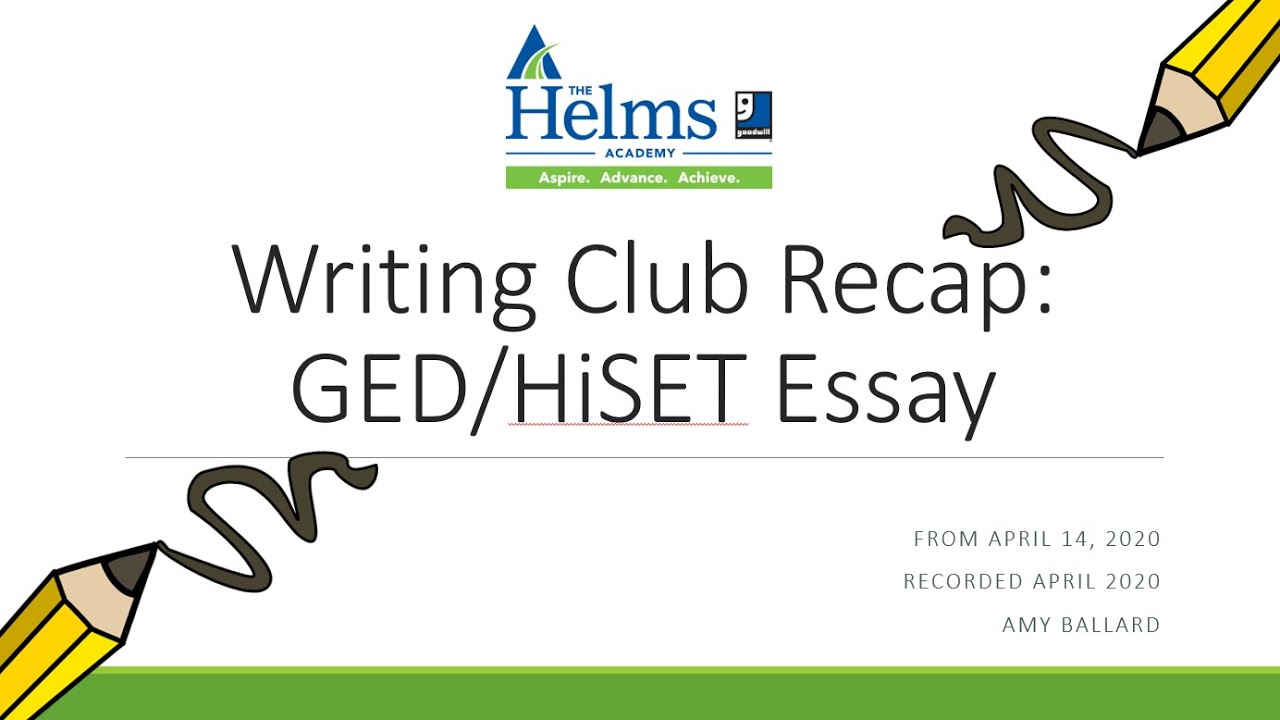 hiset writing essay examples