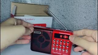 Speaker Radio Mini Bluetooth/ Pocket Radio Bluetooth/FM/USB/AUX dan TF Card