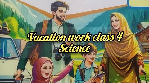 #Class 4#science Summer Vacation homework 2025#Dare Arqam school#grade4#svt​#2025​ #youtubevideo