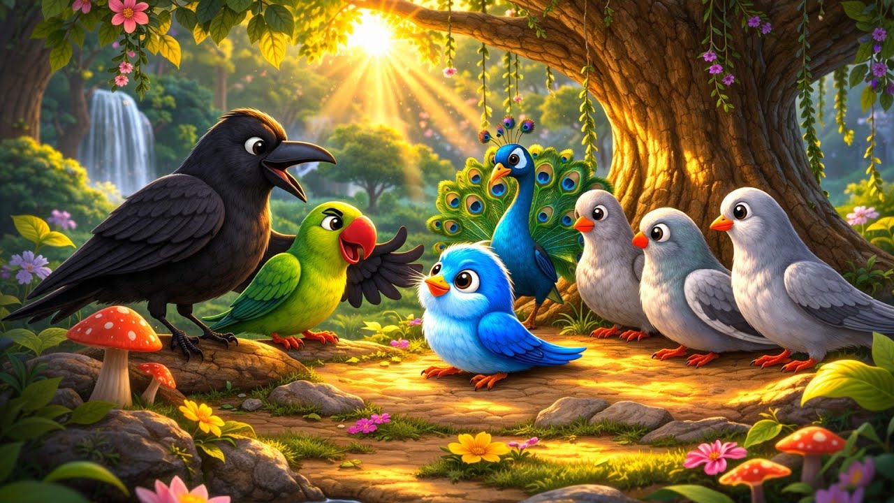 कालू कौवे की  कहानी | हिंदी कहानियां | Rano Chidiya Ki Kahani | Tuntuni Chidiya Ki Kahani | Cartoon