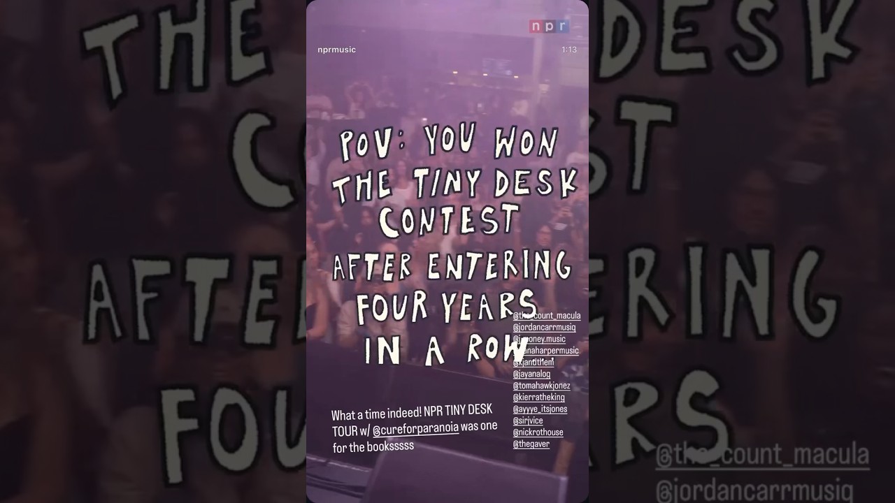 Ever wonder what it looks like to tour as the Tiny Desk Contest winner? ✨⁠ ⁠