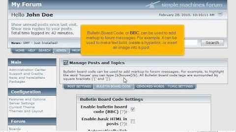 How to edit settings related to posts and topics in SMF - SMF Tutorials