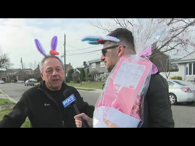 Giving Away Easter Baskets In Long Island