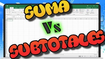 #excel Diferencia Entre Función #suma y #subtotales #nuncadejesdeaprender
