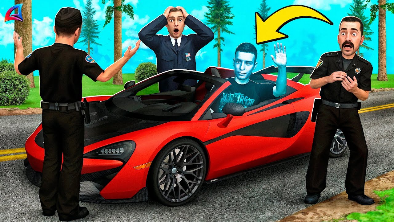 НЕВИДИМЫЙ УГОНЩИК ОБМАНУЛ КОПОВ на АРИЗОНА РП