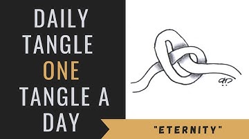 Daily Tangle - Pattern -  eternity  |How to draw...|
