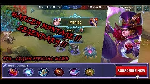 CRAZY DAMAGE HARLEY!! ( MANIAC ) SOLO RANKED + BUILD COOLDOWN 2 SECOND