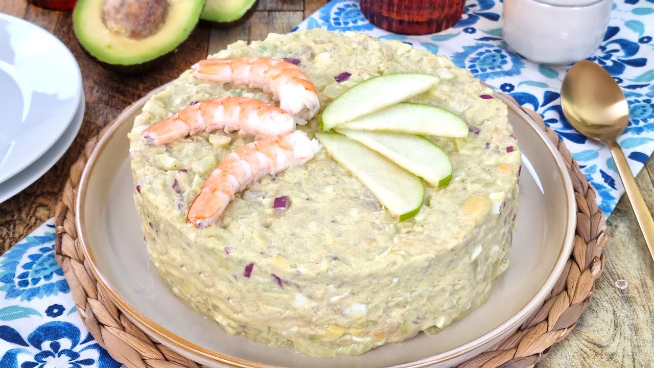 🥑🍤 Ensaladilla de Aguacate y Langostinos ¡Hará Que Todos Quieran Repetir!