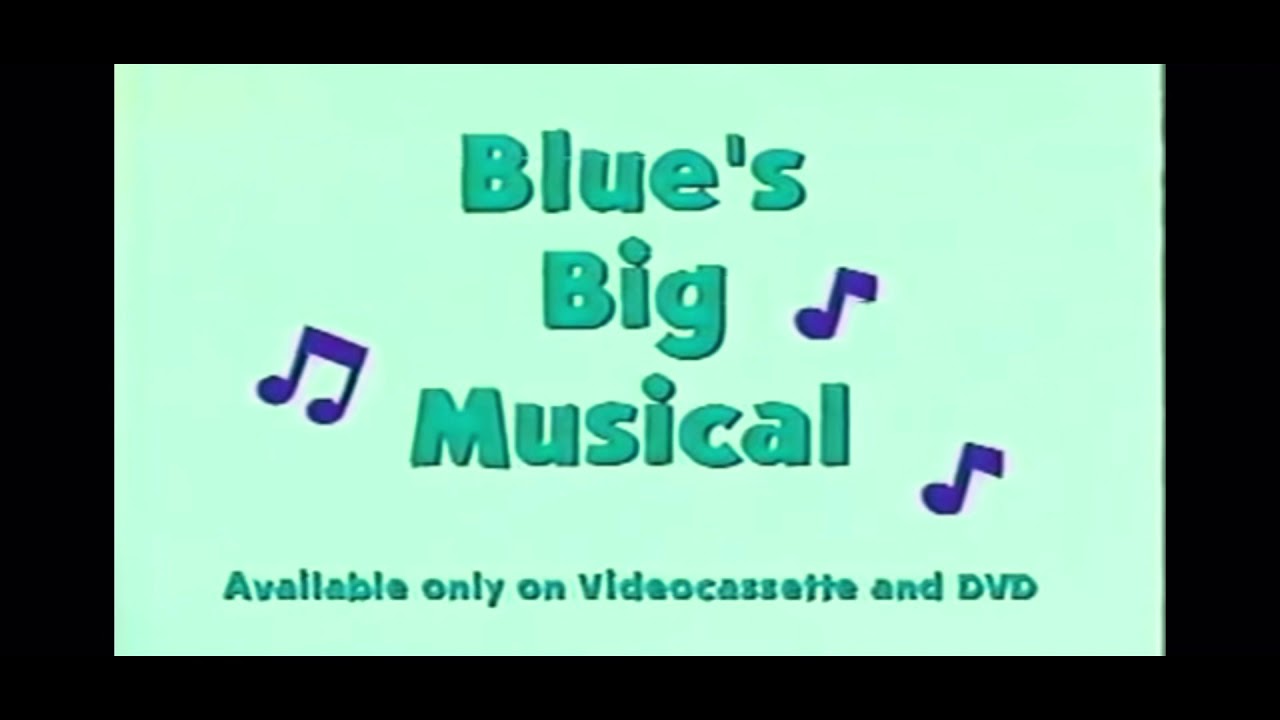 Blues Clues Blues Big Musical VHS and DVD Trailer In Luig Group - YouTube