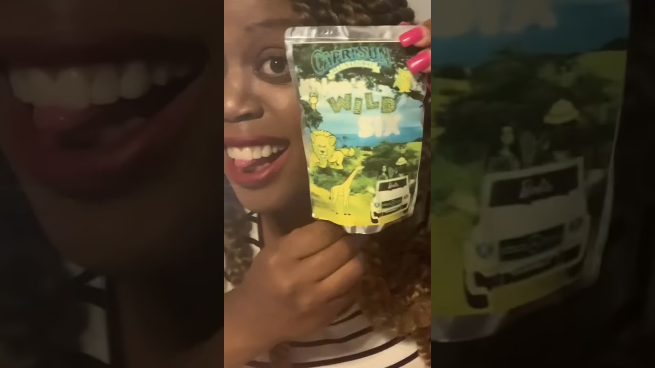 Applying  Capri Sun Labels