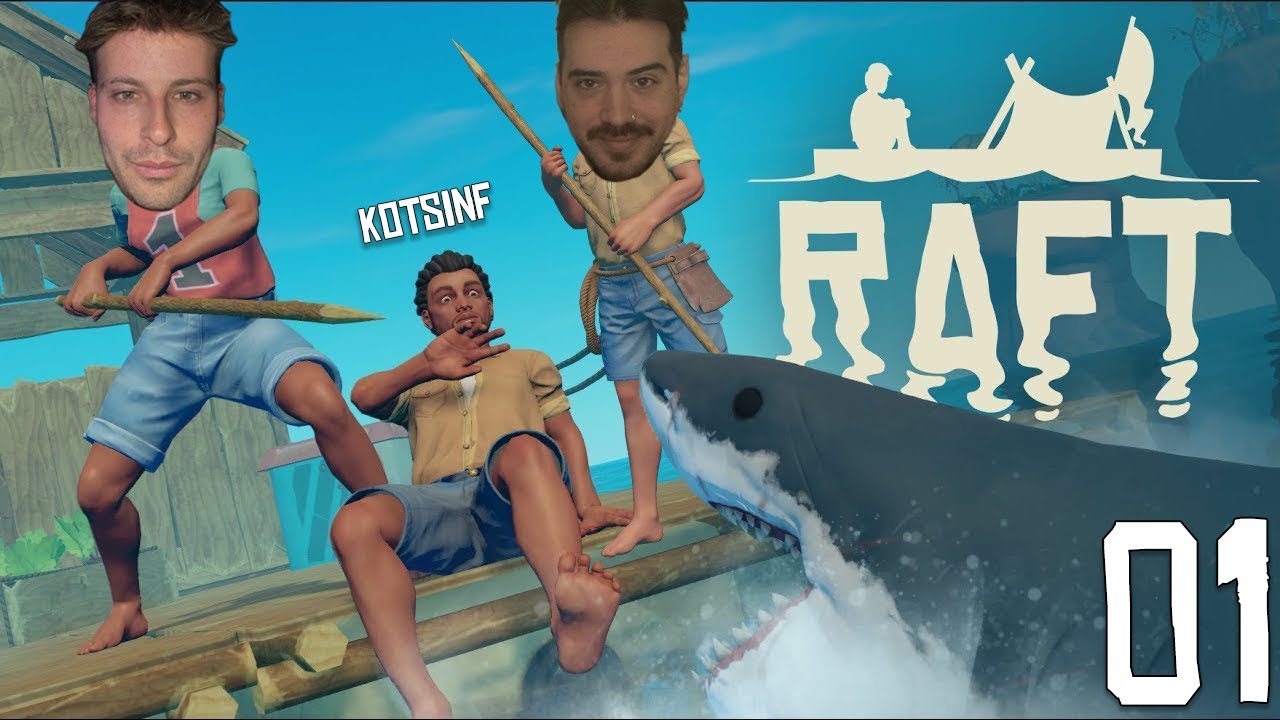 3 idiots try to survive from each other..... (Raft) Episode 1   ( FT. VOID , KOTSINF )