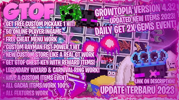 BEST GROWTOPIA PRIVATE SERVER TERBARU 2023 | ✅ 🔥 FREE CUSTOM ITEMS + PROFIT EASY GEMS OMG! | GTOF