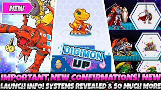 *IMPORTANT NEW CONFIRMATIONS!* Big New Launch Info! Systems Revealed! & So Much More! (Digimon Up