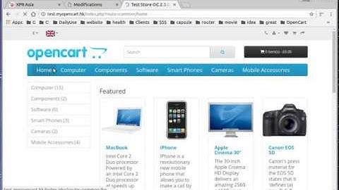OpenCart Tutorial - Add Home Button Easy