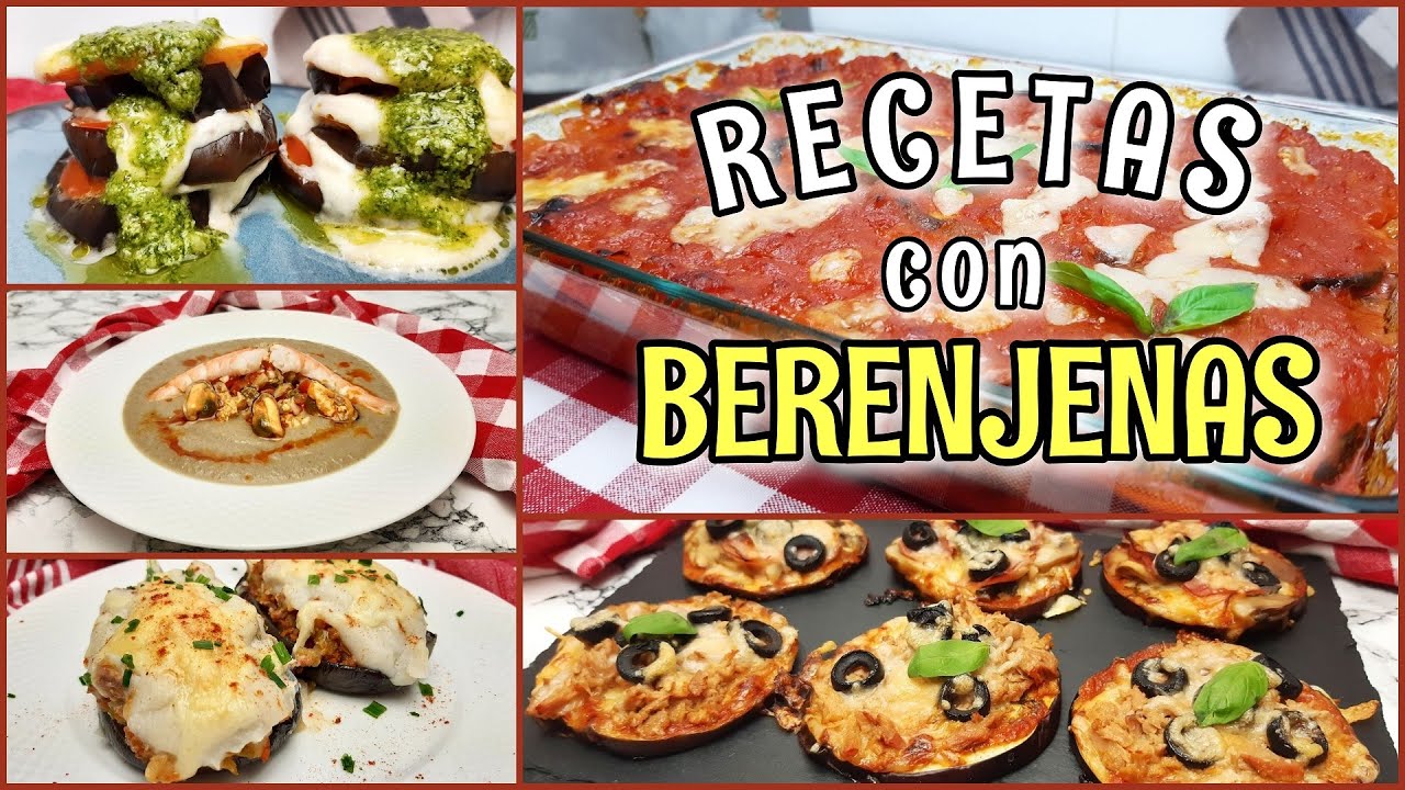 🟢5 Recetas con BERENJENAS que te van a ENCANTAR🤤. Todas SALUDABLES y DELICIOSAS.