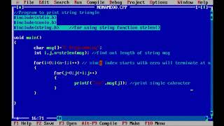 Celebrity String Triangle Pattern in C | C Programs Net Worth