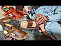 Making handmade financially affordable traditional embossed cordovan leather shoes with simple tools