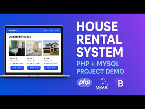 💻 House Rental System using PHP & MySQL | Complete Project Demo with Admin Dashboard (Source Code)