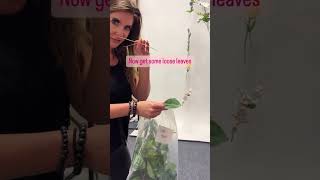 Creating a floating flower photo backdrop! #trending