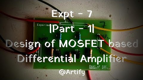 Differential Amplifier ( Biasing Circuit) | Analog Signal Processing (part-1)