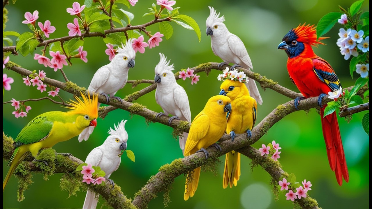 🌺 Peaceful Piano Music with Bird Sounds | Beautiful Nature Music for ...
