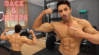 Back & Biceps | تمارين منزلية لظهر أكبر وبايسبس أضخم