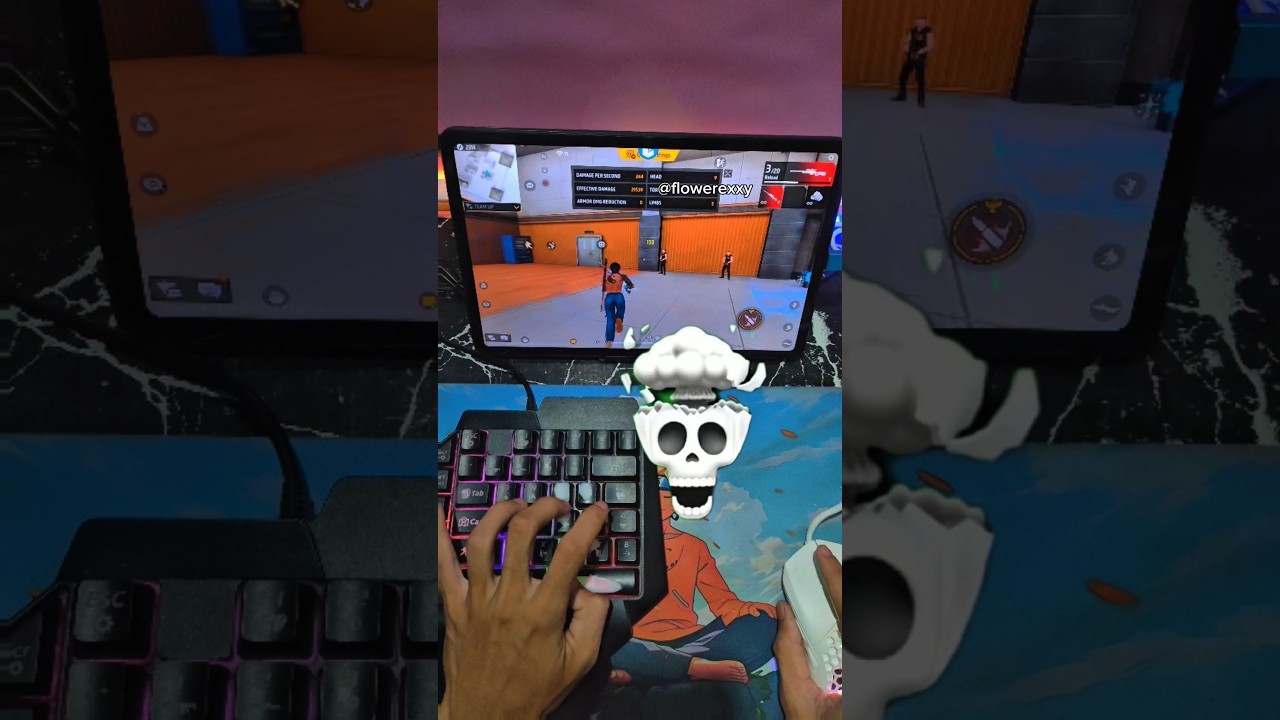 Pc❌mini mobile setup ✅Free Fire Gaming Keyboard|⌨️🖱📱Mix Pro Geek Gamer #freefire #mixpro #geekgamer