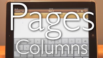 iPad 3 Pages Tutorial: How to add columns P6 iPad 2 1
