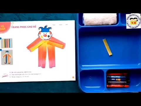 Lĩnh vưc phát triển thẩm mỹ: Xé dán trang phục chú hề