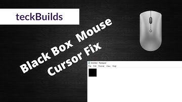 How to solve black box cursor issue || How to fix mouse black box issue 2021