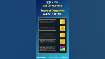 Types of Gradients in CSS & HTML! #css #coding #html #javascript #cssbeginners #csstutorialscool #js